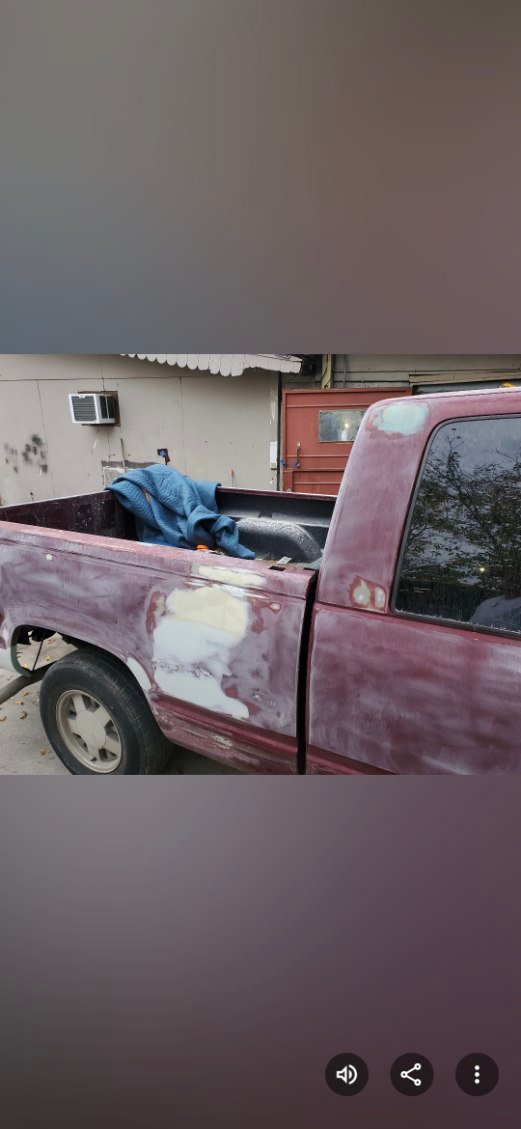 Truck body work before